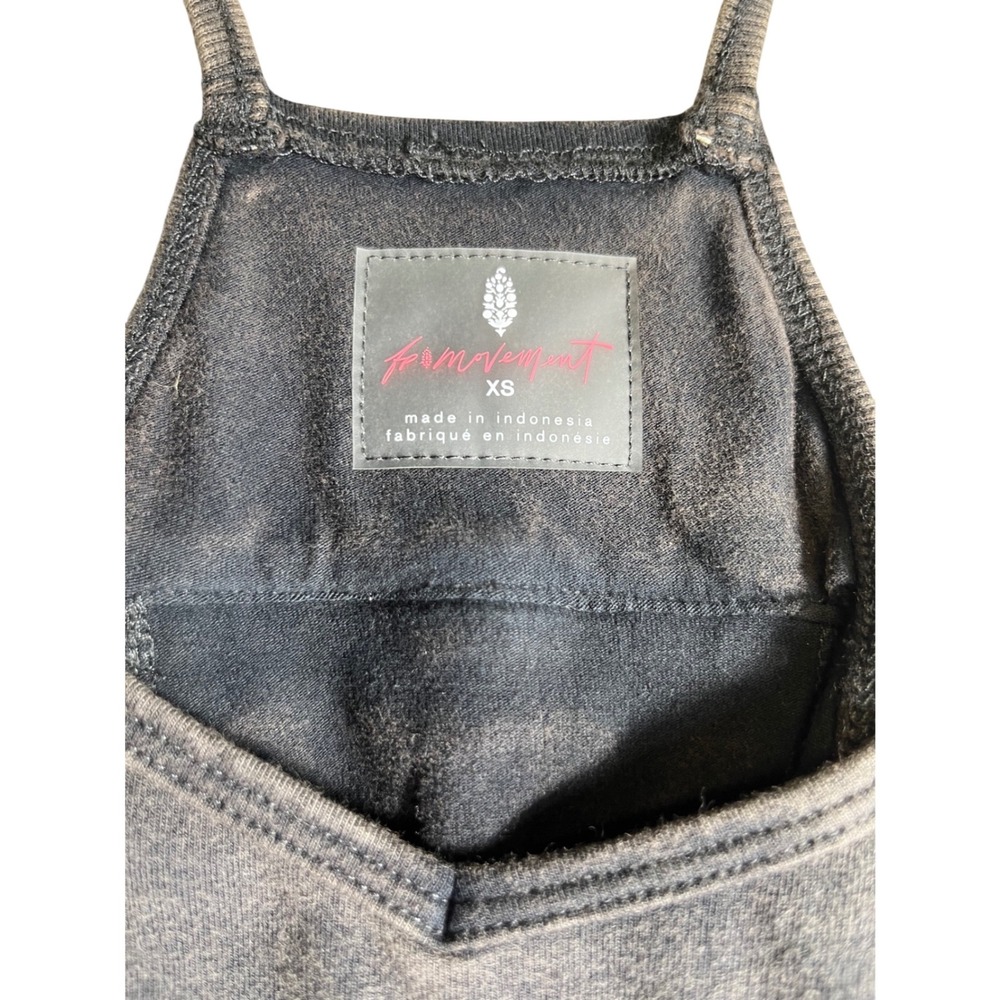 NWT Free People Movement XS Gray Mineral Wash Jumpsuit Wide Leg Lounge Romper - Picture 5 of 5